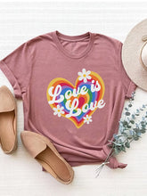 Load image into Gallery viewer, Graphic Round Neck Short Sleeve T-Shirt