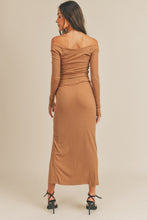 Load image into Gallery viewer, MABLE Button Detail Crop Top and Slit Midi Skirt Set