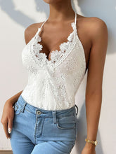 Load image into Gallery viewer, Halter Neck Lace Bodysuit