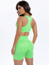 Load image into Gallery viewer, Scoop Neck Wide Strap Top and Shorts Active Set