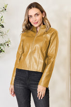 Load image into Gallery viewer, Mock Neck Zip Up Jacket
