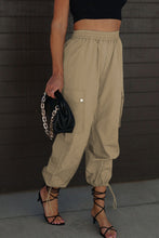 Load image into Gallery viewer, Drawstring Elastic Waist Pants with Pockets