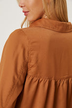 Load image into Gallery viewer, Balloon Sleeve Collared Neck Blouse