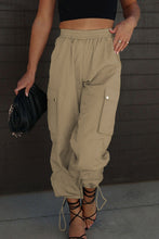 Load image into Gallery viewer, Drawstring Elastic Waist Pants with Pockets
