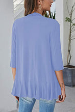 Load image into Gallery viewer, Open Front Three-Quarter Sleeve Cardigan