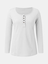 Load image into Gallery viewer, Full Size Scoop Neck Long Sleeve T-Shirt