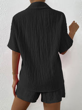 Load image into Gallery viewer, Button Up Half Sleeve Top and Shorts Set