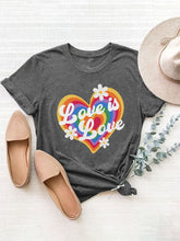 Load image into Gallery viewer, Graphic Round Neck Short Sleeve T-Shirt