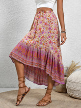 Load image into Gallery viewer, High-Low Elastic Waist Skirt