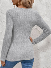 Load image into Gallery viewer, Perfee Surplice Long Sleeve T-Shirt