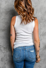 Load image into Gallery viewer, Full Size US Flag Graphic Round Neck Tank