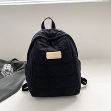 Load image into Gallery viewer, Quilted Polyester Backpack Bag