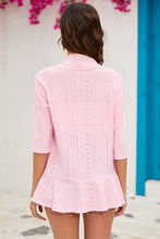 Load image into Gallery viewer, Eyelet Open Front Cardigan