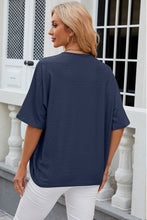 Load image into Gallery viewer, Eyelet Open Front Half Sleeve Cardigan