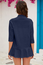 Load image into Gallery viewer, Eyelet Open Front Cardigan