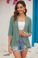 Load image into Gallery viewer, Eyelet Open Front Cardigan