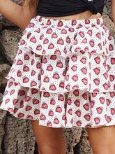 Load image into Gallery viewer, Perfee Layered Printed Mini Skirt