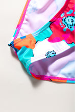 Load image into Gallery viewer, Cropped Swim Top and Floral Bottoms Set