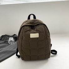 Load image into Gallery viewer, Quilted Polyester Backpack Bag