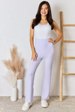 Load image into Gallery viewer, RISEN Full Size High Waist Ultra Soft Knit Flare Pants