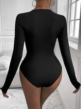 Load image into Gallery viewer, Twisted Round Neck Long Sleeve Bodysuit