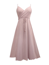 Load image into Gallery viewer, Tied Surplice Sleeveless Midi Cami Dress