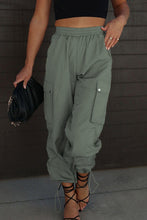 Load image into Gallery viewer, Drawstring Elastic Waist Pants with Pockets