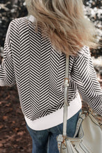 Load image into Gallery viewer, Striped Round Neck Long Sleeve Sweater