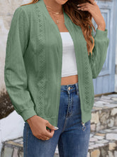 Load image into Gallery viewer, Eyelet Baseball Collar Zip Up Jacket