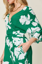 Load image into Gallery viewer, Double Take Full Size Printed Tie Back Wide Leg Jumpsuit