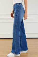 Load image into Gallery viewer, Elastic Waist Bootcut Jeans with Pockets