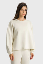 Load image into Gallery viewer, Dropped Shoulder Round Neck Sports Top