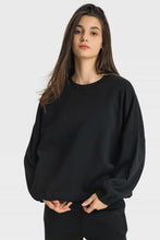 Load image into Gallery viewer, Dropped Shoulder Round Neck Sports Top