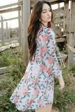 Load image into Gallery viewer, Floral Puff Sleeve Tiered Mini Dress