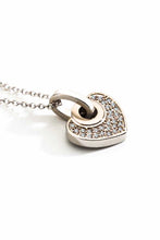 Load image into Gallery viewer, Crystal Heart Pendant Necklace