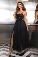 Load image into Gallery viewer, Lace-Up Backless Mesh Dress