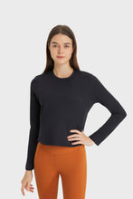 Load image into Gallery viewer, Round Neck Long Sleeve Sports Top