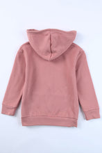 Load image into Gallery viewer, Girls Zip-Up Drawstring Hooded Jacket with Pockets