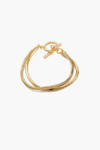 Load image into Gallery viewer, Snake Chain Toggle Clasp Bracelet