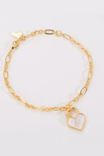 Load image into Gallery viewer, Heart Lock Charm Bracelet