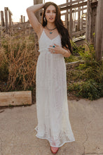 Load image into Gallery viewer, Lace Backless Spaghetti Strap Maxi Dress