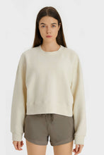 Load image into Gallery viewer, Textured Dropped Shoulder Sports Top
