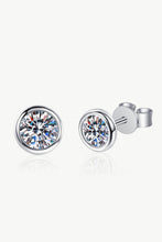 Load image into Gallery viewer, Inlaid 1 Carat Moissanite Stud Earrings