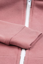 Load image into Gallery viewer, Girls Zip-Up Drawstring Hooded Jacket with Pockets