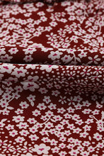 Load image into Gallery viewer, Floral Buttoned Puff Sleeve Tiered Dress