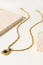 Load image into Gallery viewer, 18K Gold Plated Inlaid Rhinestone Pendant Necklace