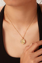 Load image into Gallery viewer, 18K Gold Plated Inlaid Zircon Pendant Necklace