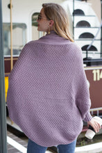 Load image into Gallery viewer, Dolman Sleeve Open Front Ribbed Trim Longline Cardigan