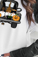 Load image into Gallery viewer, Halloween Car Graphic Camo Raglan Sleeve Sweatshirt