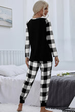 Load image into Gallery viewer, Buffalo Plaid Long Sleeve Loungewear Set